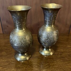 Elegant Brass Decorative Vases